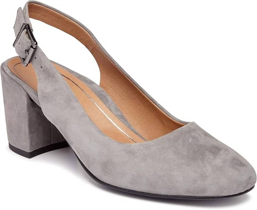 NEW VIONIC women's nareen slingback heel in charcoal grey